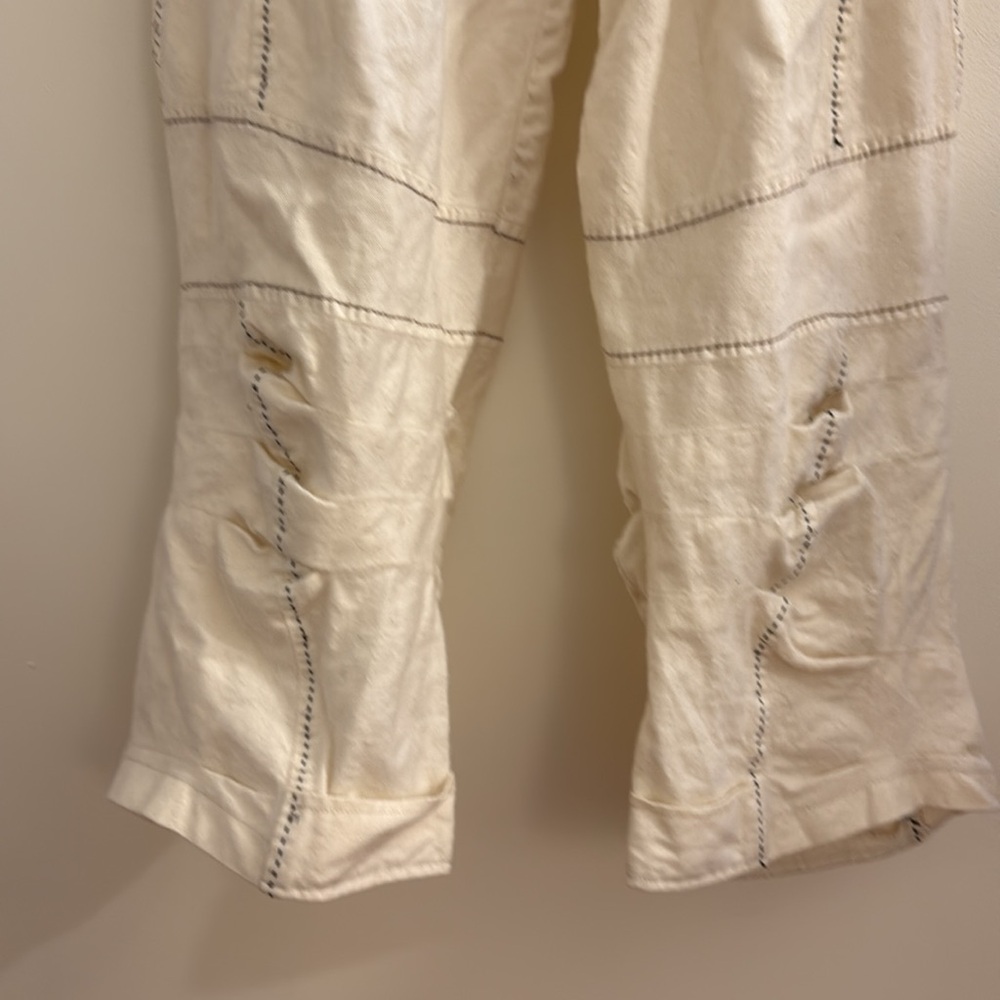 Marithe Francois Girbaud: Cream Wide-Leg Pants - Picture 3 of 16
